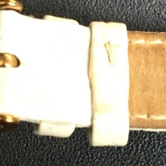 Kenneth Cole Diamond Watch White Leather Gold A126-14 KC2857 main image 7